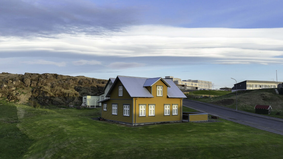 Typisch huisje kisholmur, Snaefellsnes-schiereiland IJsland 2024